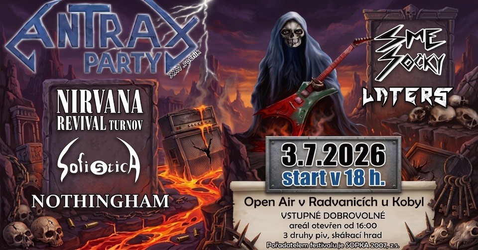 ANTRAXPARTY na Liberecku slaví 25 let