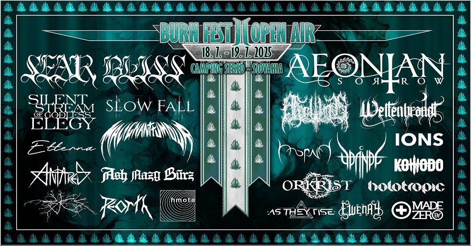 Druhý ročník BURN FEST OPEN AIR opět spojí metalovou komunitu v Seredi