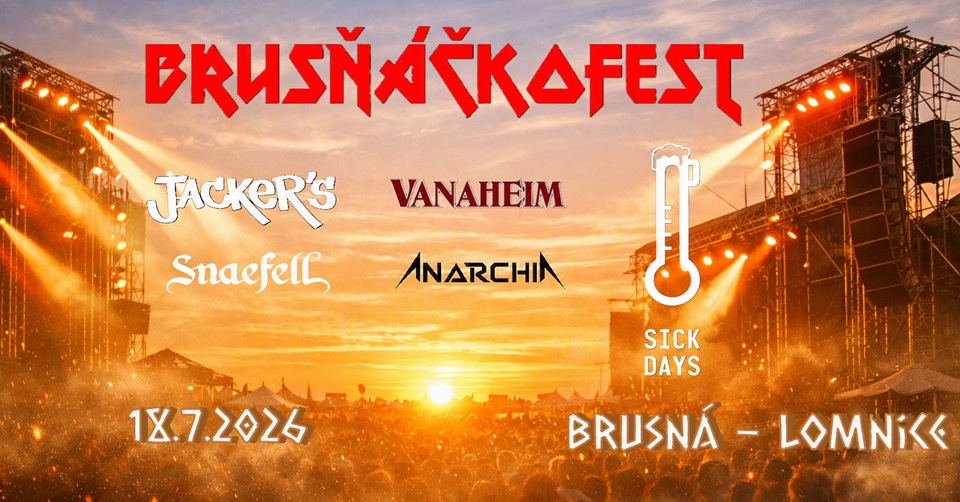 BRUSŇÁČKOFEST 2026 přináší rock, metal a skvělé občerstvení do Brusné