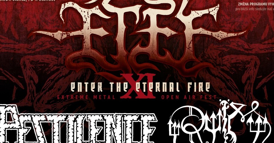 ETEF 2026 oznamuje: RUÏM, VITACIT, JORDSJUK, EMBRIONAL, BOHEMYST & TEMORA