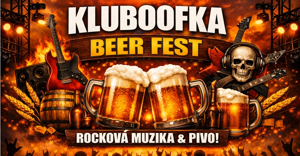 KLUBOOFKA BEER FEST 2026 – Rock, pivo a letní atmosféra v centru Bystřice nad Pernštejnem