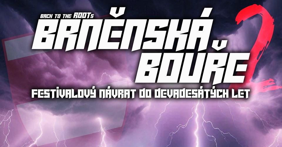 Brněnská Bouře ohlašuje kompletní sestavu na druhý ročník jednodenního návratu do devadesátých let