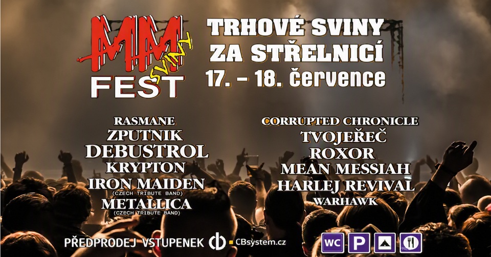 MM SVINY FEST 2026: Trhové Sviny zažijí v červenci dva dny rocku a metalu