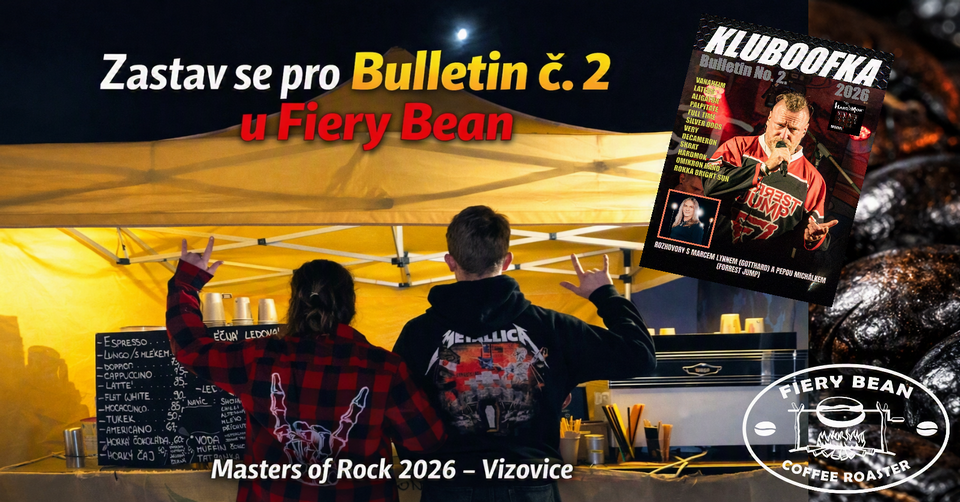 Zastav se pro Bulletin č. 2 u Fiery Bean – Masters of Rock 2026 Vizovice