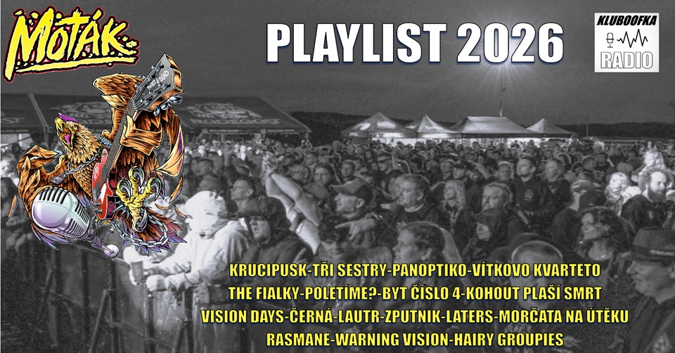 Playlist Motákfest na Rádiu Kluboofka podporuje regionální festivalovou scénu