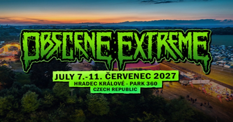 Obscene Extreme festival se po dvaceti sedmi letech stěhuje do nového areálu. Novým domovem festivalu bude Park 360 v Hradci Králové.