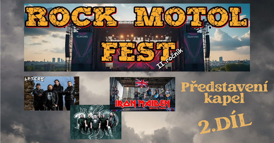 Festival Rock Motol Fest představuje druhou trojici kapel: LATERS, RAiN a Iron Maiden Revival Praha
