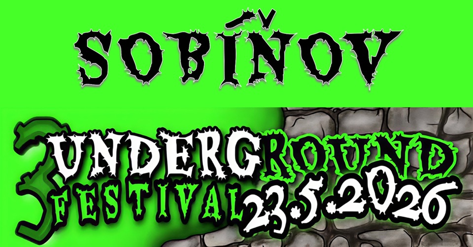 Underground Festival Sobíňov zve na třetí ročník: celodenní hudební maraton, komunitní atmosféra a podpora útulků