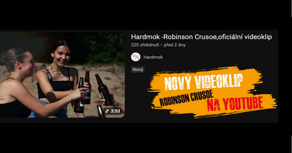 Kapela Hardmok vydává oficiální videoklip k "Robinson Crusoe" ze třetího alba "Original3".
