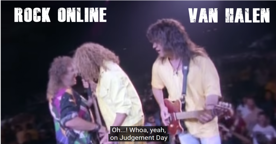 METAL LINE: Rock Online - VAN HALEN - Right Here Right Now Concert 1993